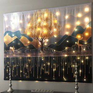 Abstract Mountain Scene Nature Theme Wall Artwork Tapestry Wall Hanging Backdrop